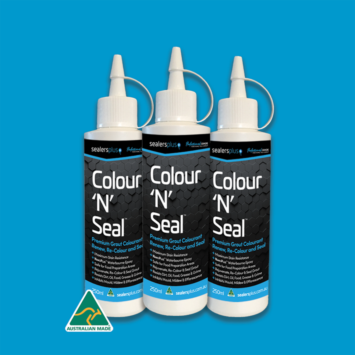 Colour'N'Seal pack shot – renew, re-colour & seal grout