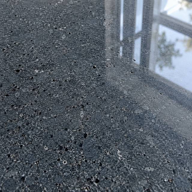 Polished bluestone close up
