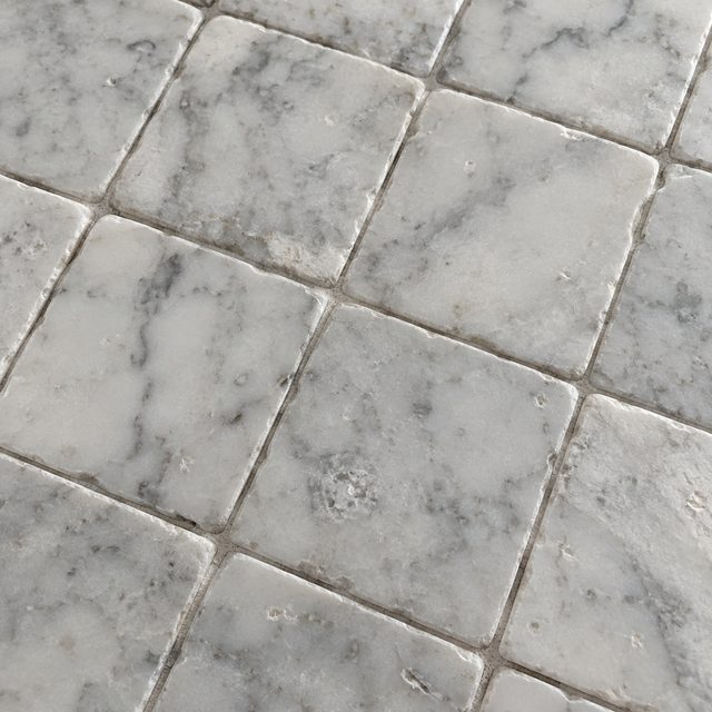 Tumbled marble close up