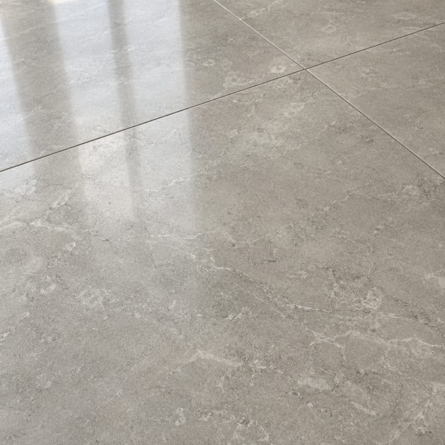 Lappato (semi-polished) porcelain tiles close up