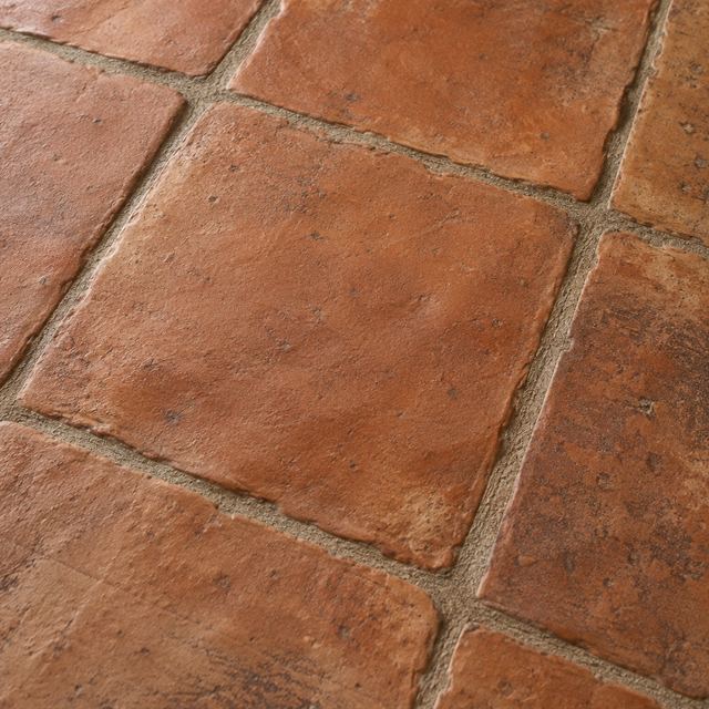 Textured handmade terracotta close up