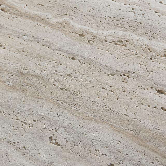 Sandblasted travertine close up