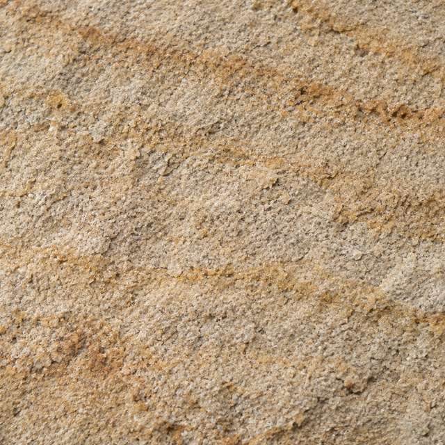 Flamed sandstone close up