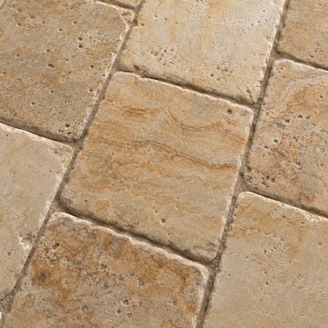 Tumbled sandstone close up